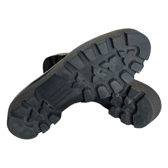 Just in 💫| Franco Sarto Balin Lug Sole Chunky Loafer Burgundy Crinkle 5M 7.5 - Picture 5 of 6